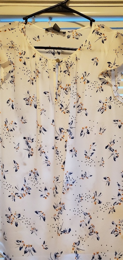 Summer floral blouse
